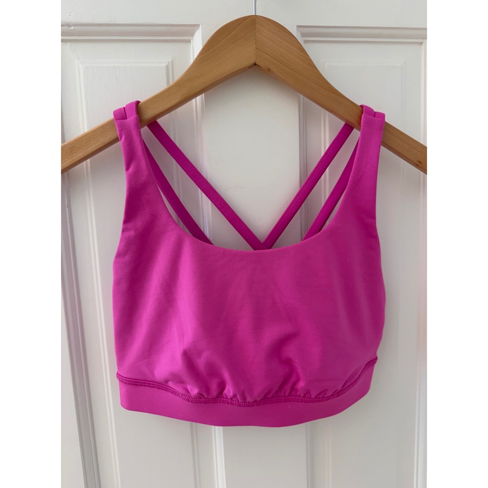 Lululemon Free to Be Strappy Back Sports Bra Pink Size 6 Activewear